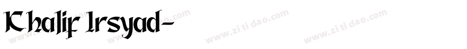 Khalif Irsyad字体转换
